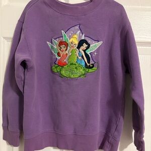 Disney Store Purple Kids Fairy Crewneck